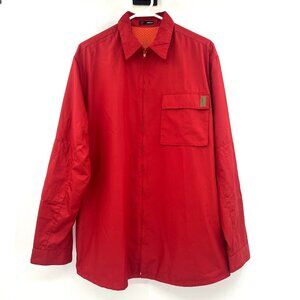 Versace Sport Red Nylon Full Zip Windbreaker Jacket Men's Large EU 50